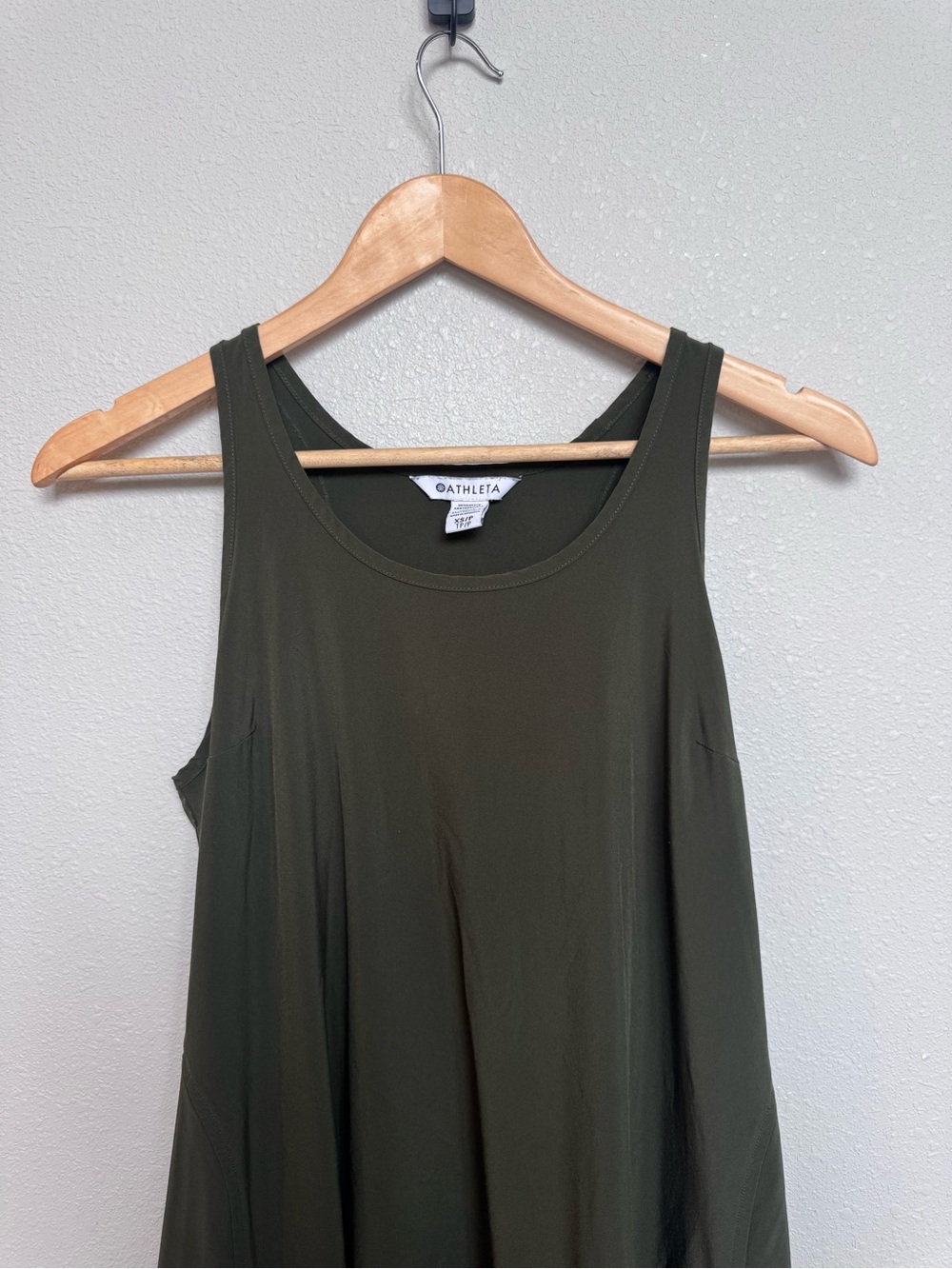 Athleta Presidio Traveler Maxi Dress in Olive size XSPetite - Picture 6 of 12